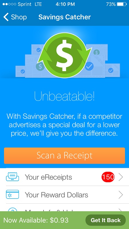 Walmart Savings Catcher