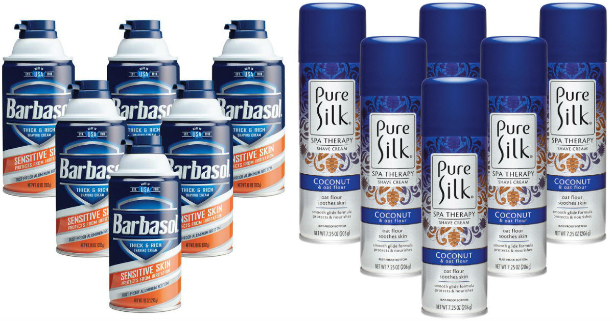 Crema de Afeitar Barbasol o Pure Silk