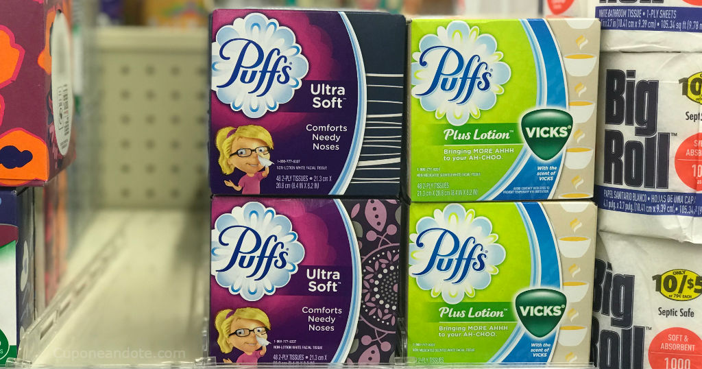 Puffs Facial Tissue de 48 ct