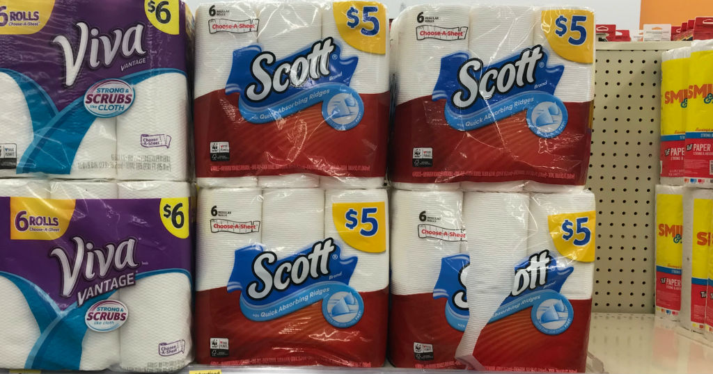 Papel Toalla Scott de 6 rollos