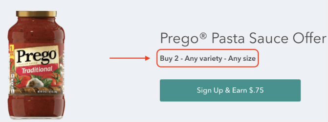 Oferta Salsa Prego Ibotta