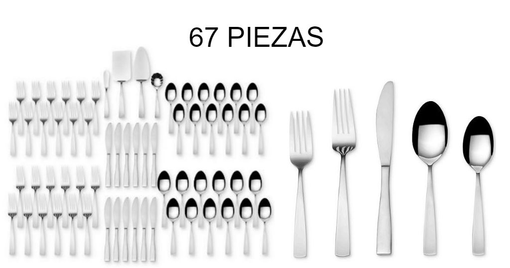 Set de Cubiertos de 67pc a solo $34.99 (Reg. $100) en Macy's