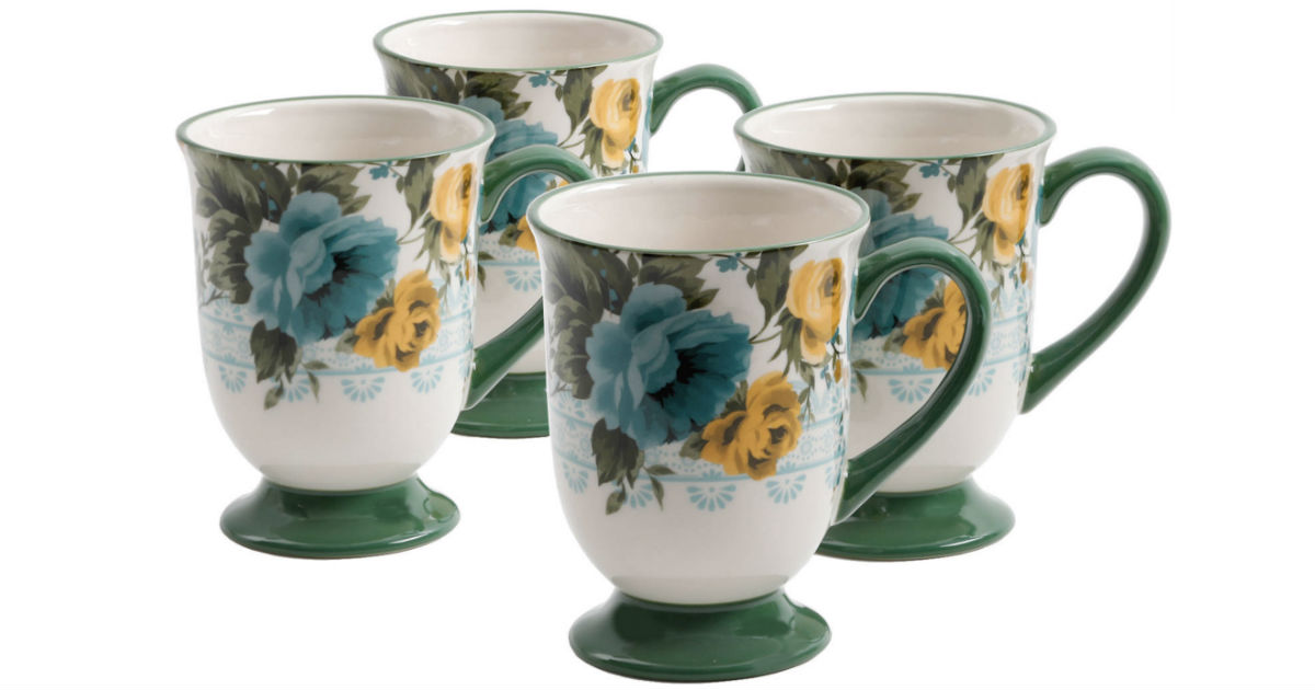 Set de 4 Tazas The Pioneer Woman Rose Shadow