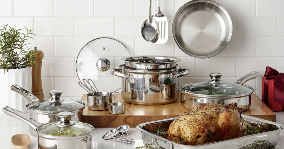 Set de Cocina de Cooks 21-Piezas Stainless Steel