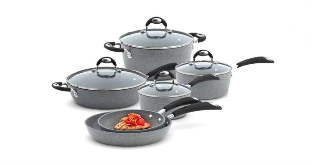 Set de Cocina Bialetti Granito 10-pc. a solo $151.99 (Reg. $249.99) en Kohls