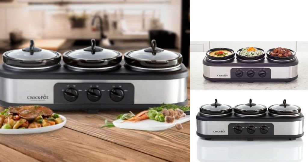 Crock Pot Trio Cook and Serve Slow Cooker and Food Warmer a solo $22.44 (Reg. $39.99) en Walmart