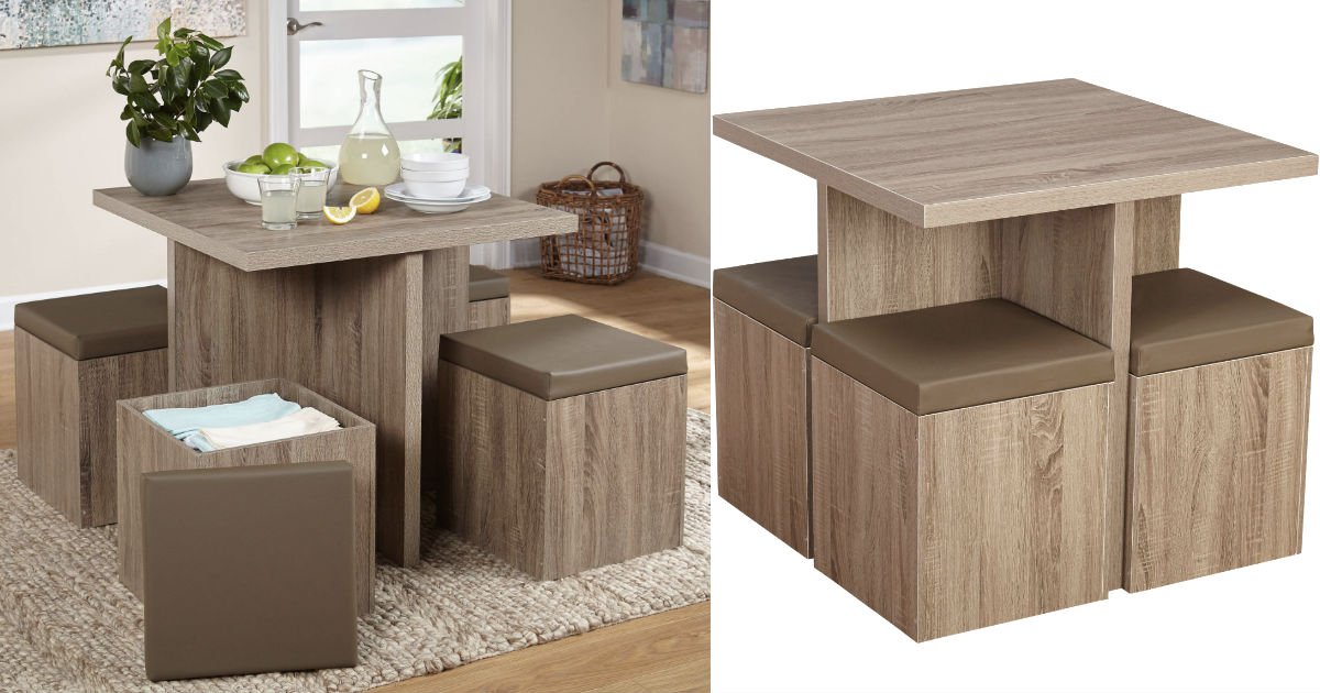 Baxter Dining Set 5-Piezas con Ottoman en Walmart