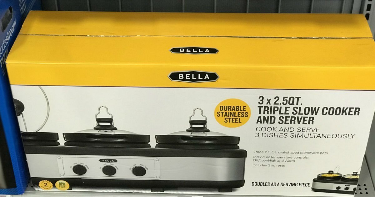 Bella Triple Slow Cooker