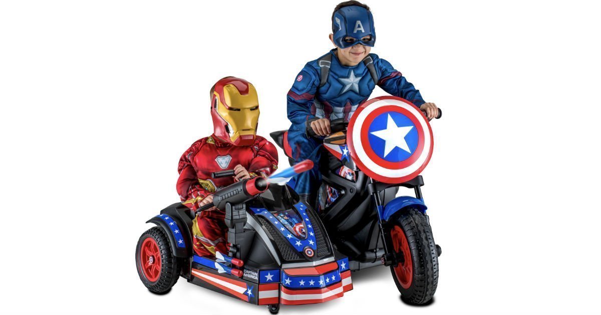 Captain America Motorcycle Ride-On en Walmart