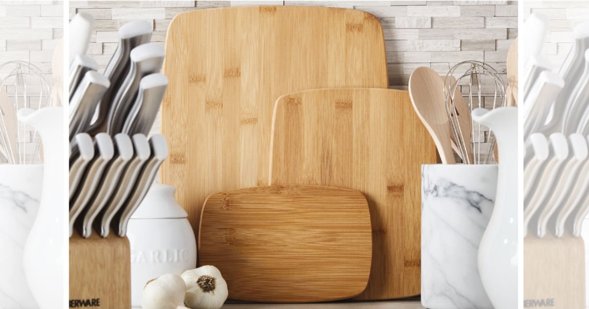 Set de 3 Piezas Tabla de Cortar en Bambú en Walmart