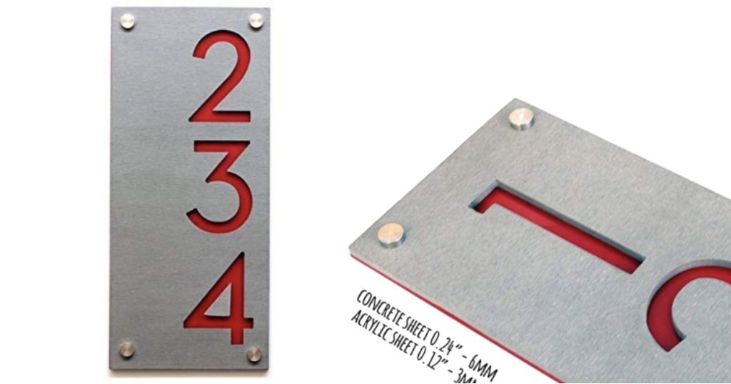 Letrero Moderno de Numeros para la Casa a solo $34 en Amazon