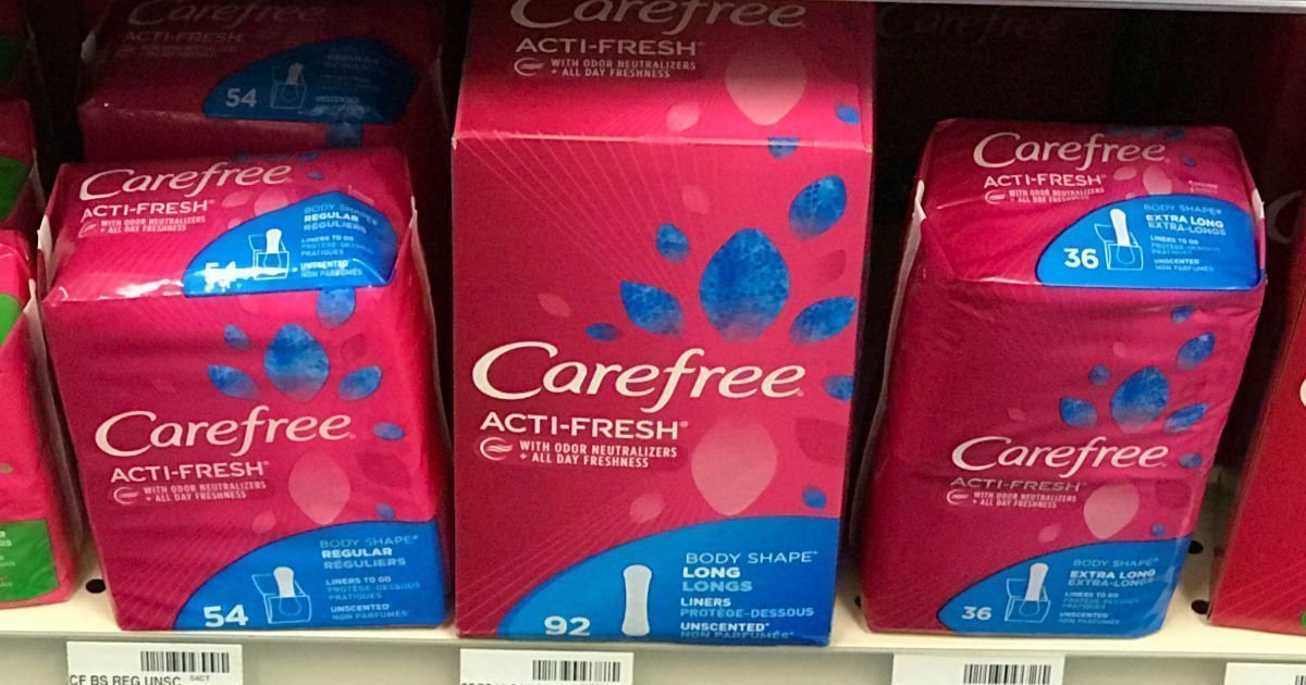 Carefree Liners en CVS