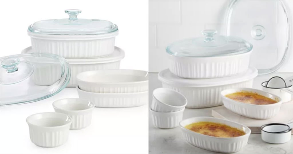 Set Corningware French White 10Pc 