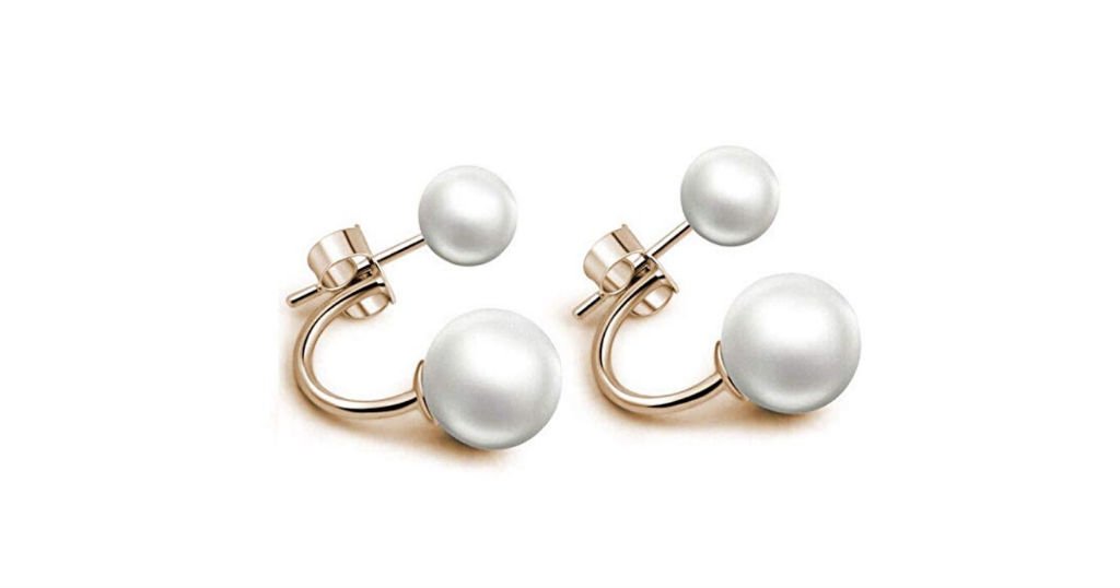 Pantallas Pearl Ear Stud Dangle 