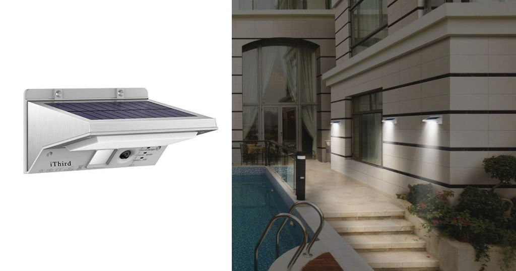 Lampara Solar con Sensor de Movimiento para el Patio 