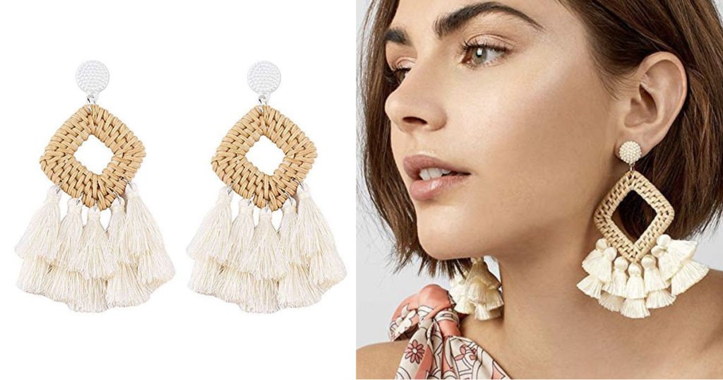 Pantallas Meangel Rattan Tassel a solo $2.86 (Reg. $9.99) en Amazon