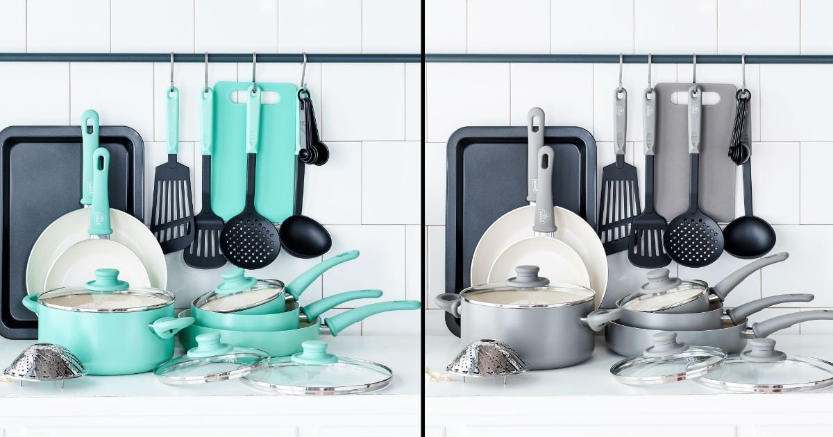 Set de cocina GreenLife de 18 piezas