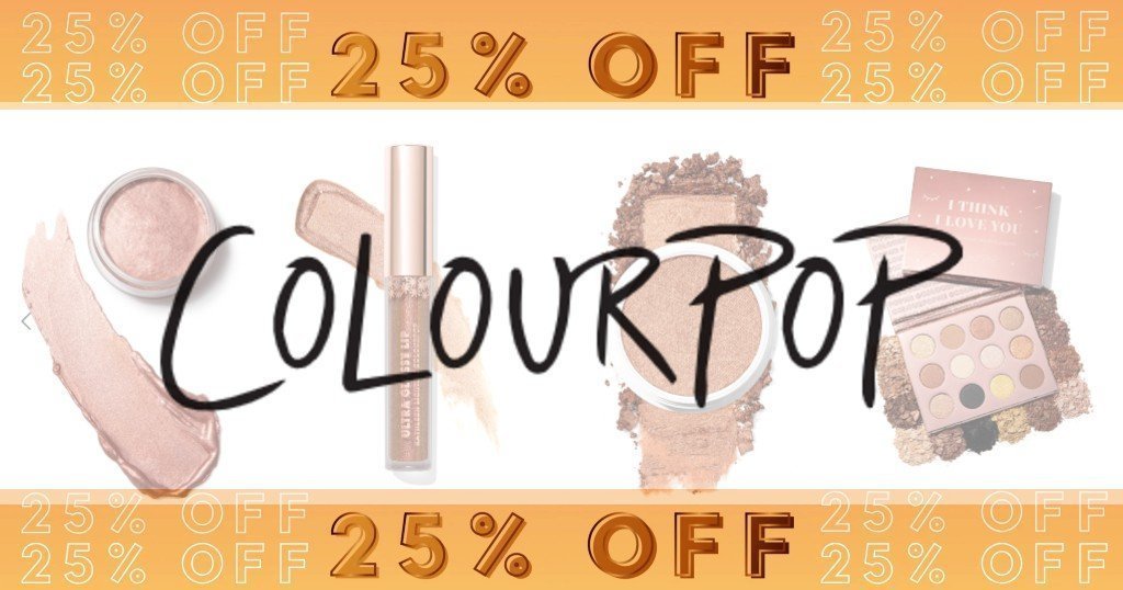 ColourPop Cosmetics con 25% de Descuento en Toda Tu Compra