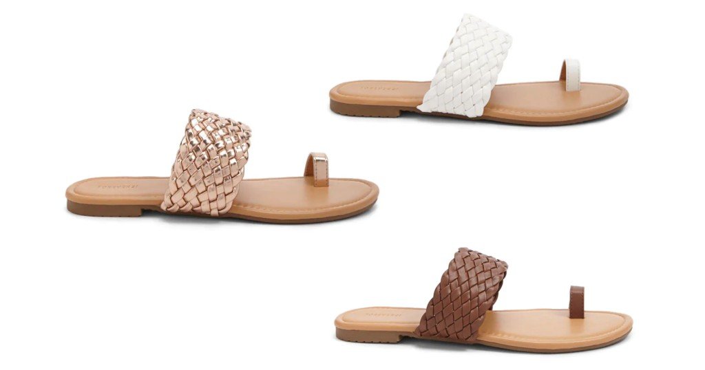 Sandalias Braided Thong a solo $3.50 (Reg. $12.99)