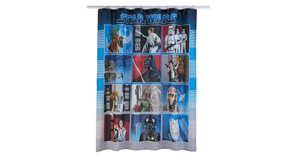 Cortina de Bano Star Wars a solo $10.19 (Reg. $39.99) en Kohls