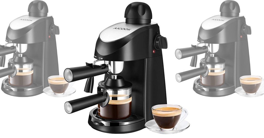 Espresso Machine with Steamer a solo $29.99 (Reg. $43) y Envio Incluido