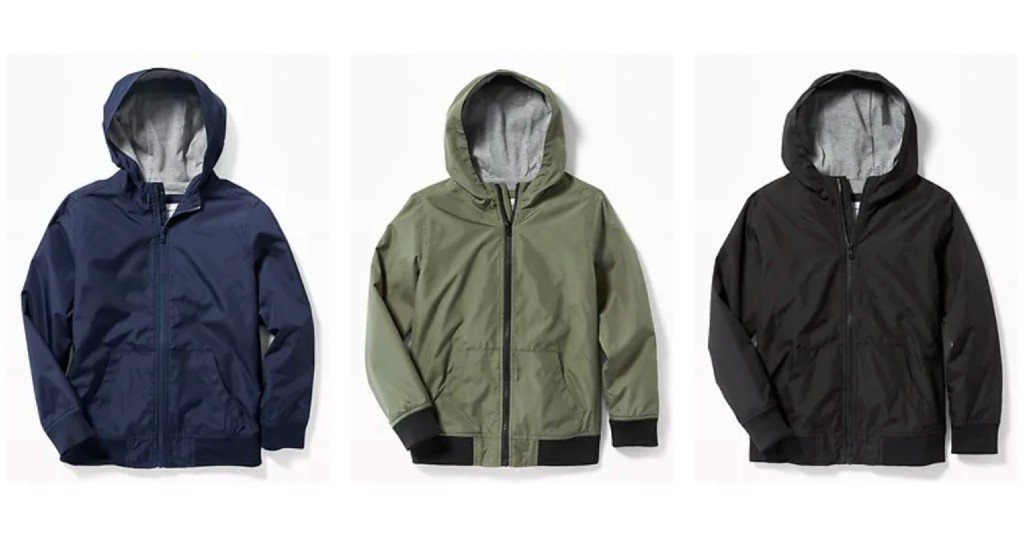 Old Navy Hooded Uniform Windbreaker Jacket a solo $12 (Reg. $30)