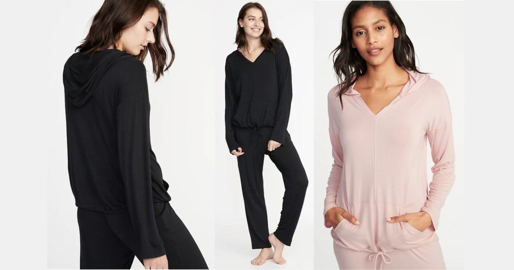 Jersey Drawstring Hem Pullover Hoodie solo $14.97 (Reg. $23) en Old Navy