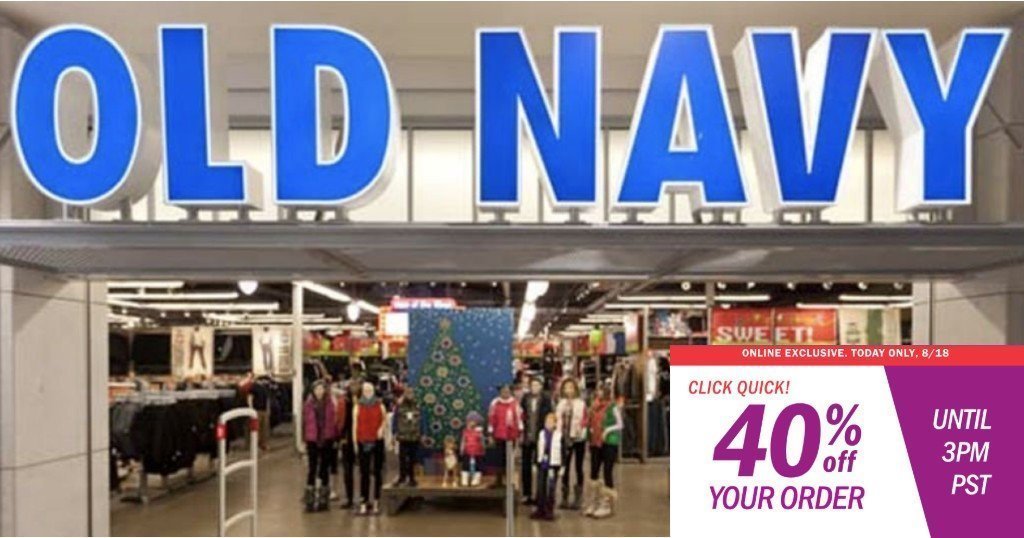 Old Navy 40% de Descuento en Compras Online