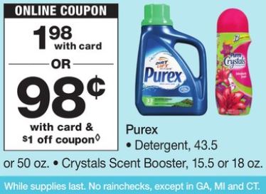 Purex - Walgreens ad 8-11-19