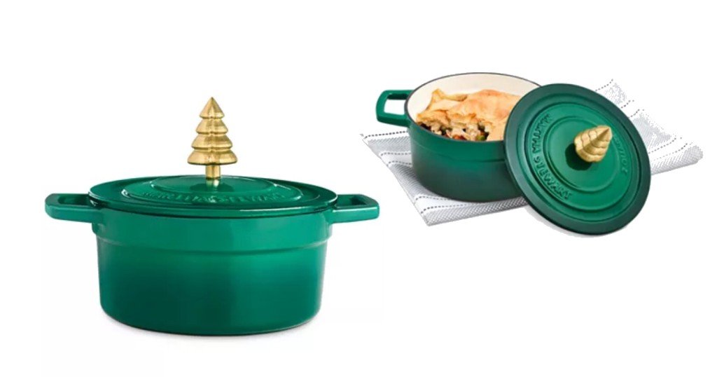 Martha Stewart 2Qt Enameled Cast Iron Dutch Oven with Tree Knob 