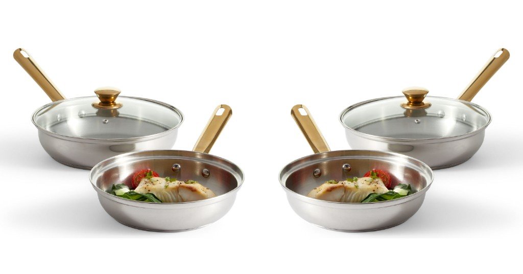 Set de Sartenes Stainless Steel 3pc 