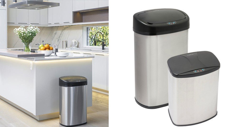 Set de Zafacones Stainless Steel ModernHome a solo $75 (Reg. 100)