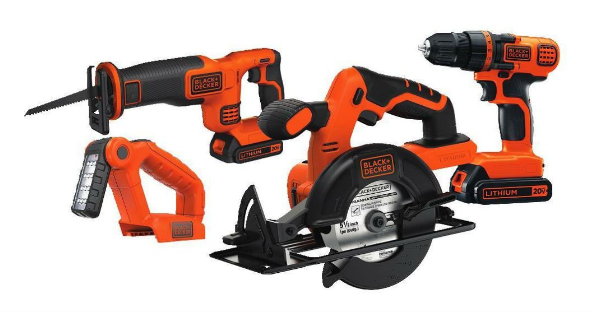 Black+Decker Cordless 4-Tool Combo Kit