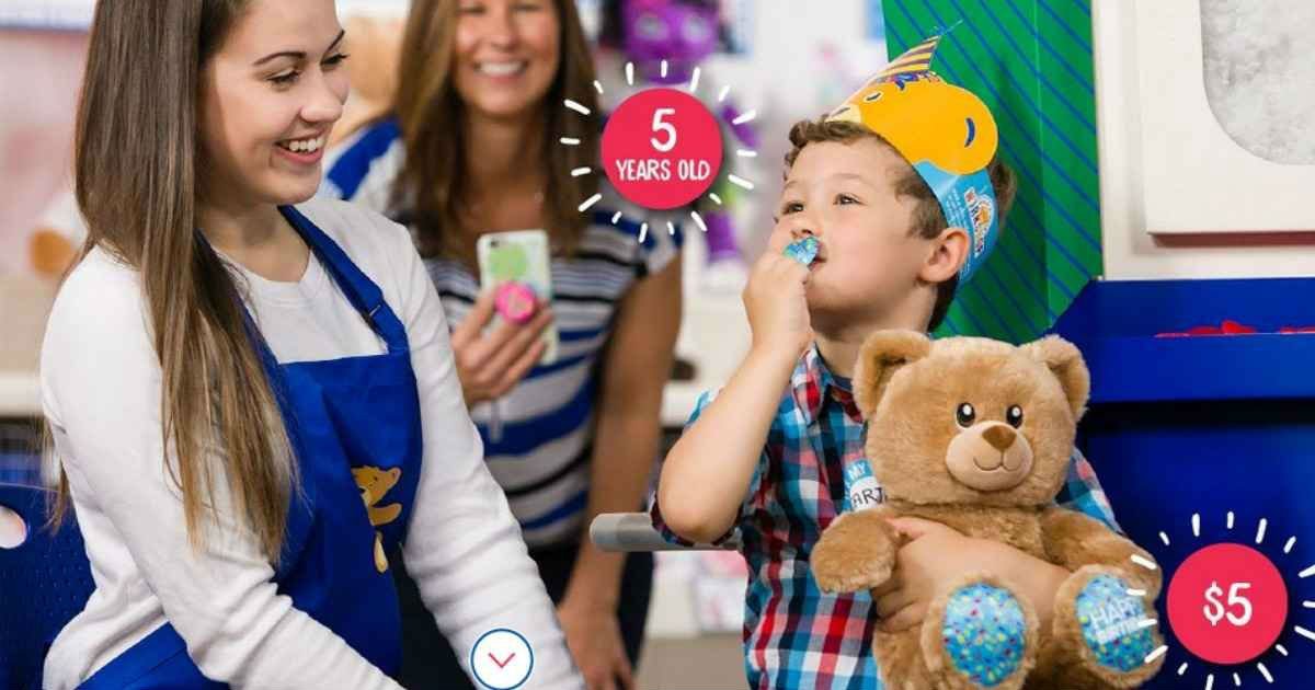 Paga su Edad por el Oso de Cumpleaños en Build-A-Bear