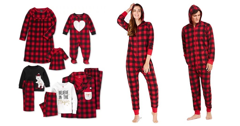 Pajamas Buffalo Check para la Familia