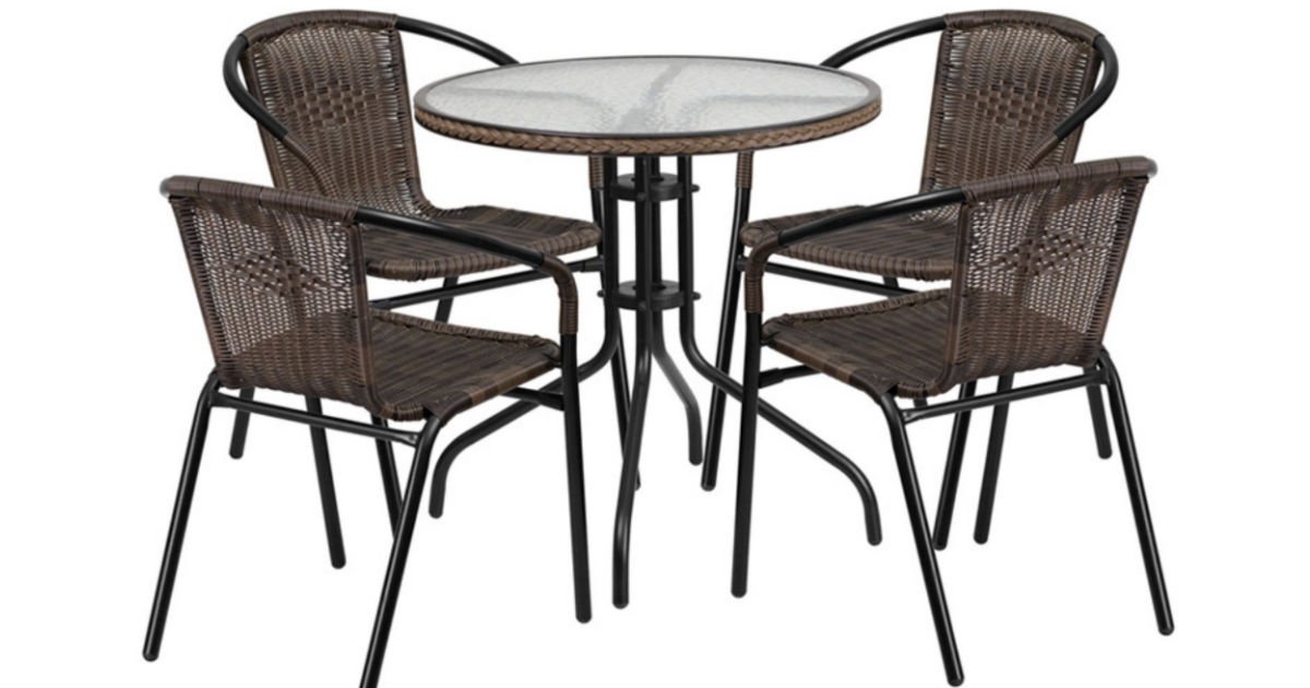 Flash Furniture 5-Piezas Patio Dining Set