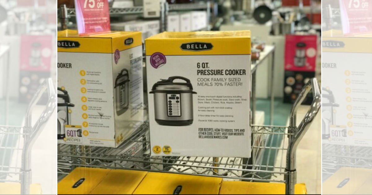 Olla de Presion Bella 6QT