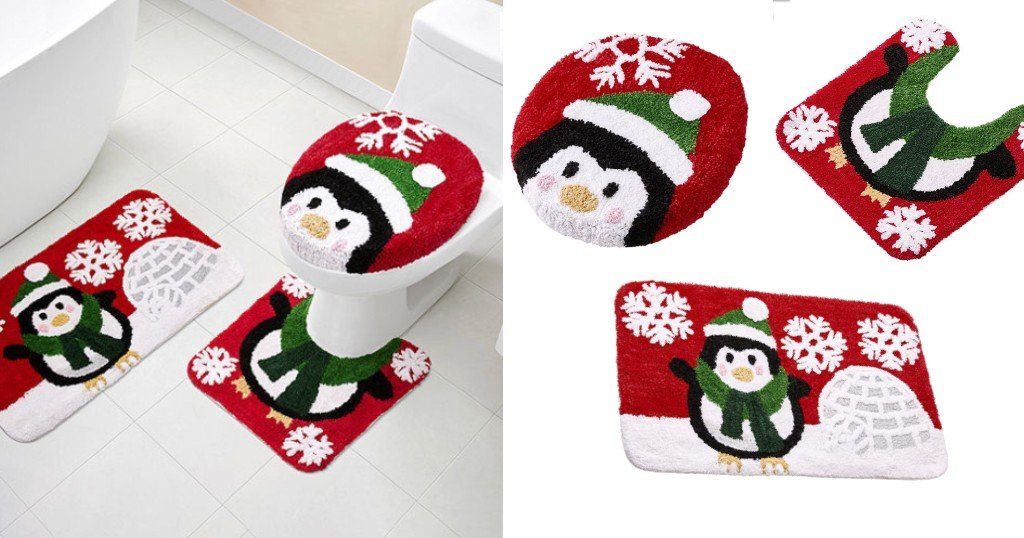 Set de Baño Just My Size Holiday Penguin 3 pc a $12.74 en JCPenney
