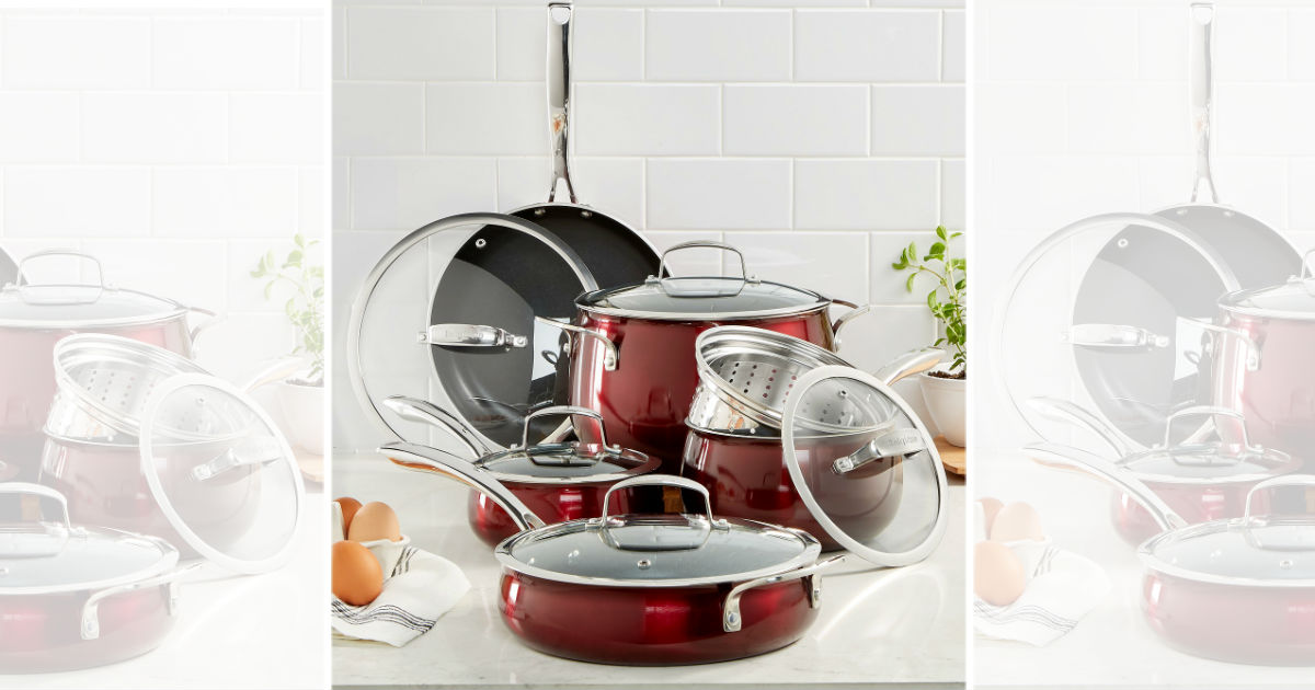 Set de Cocina Belgique 11 piezas Burgundy