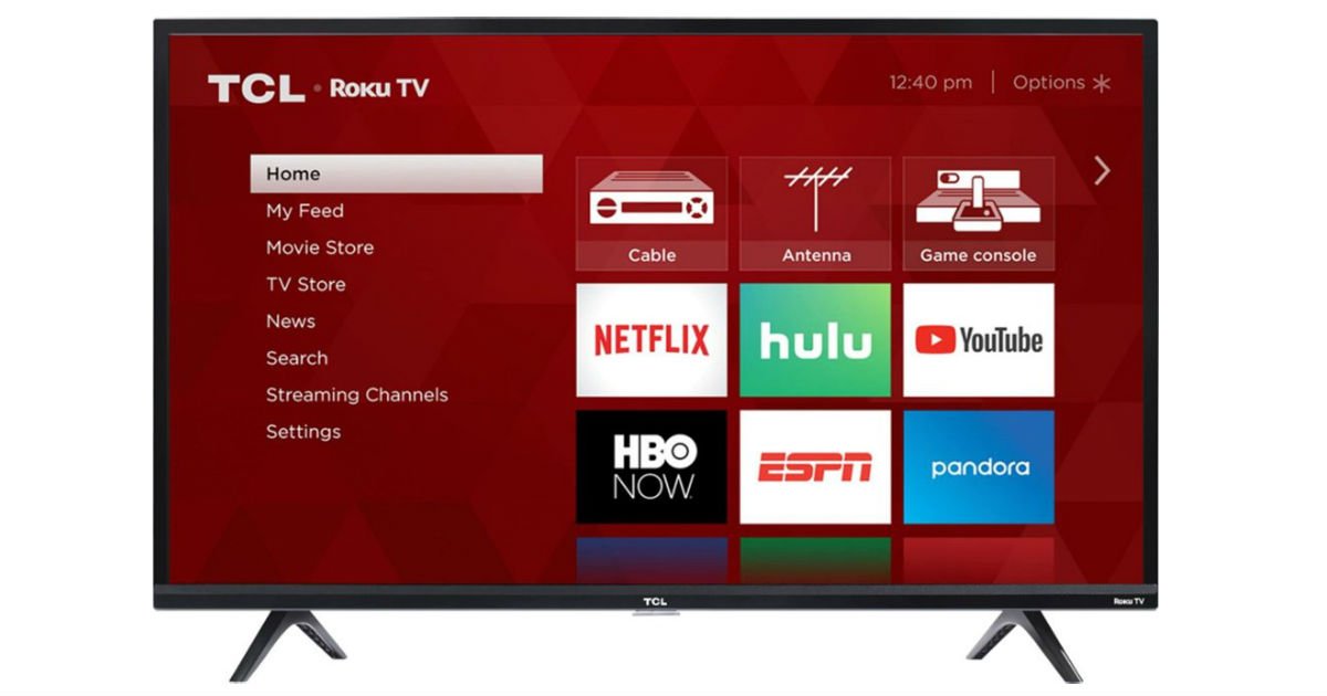 Televisor TCL Smart HDTV de 43 pulgadas con Roku