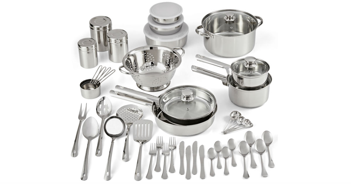 Set de 52-Piezas Mainstays Stainless Steel