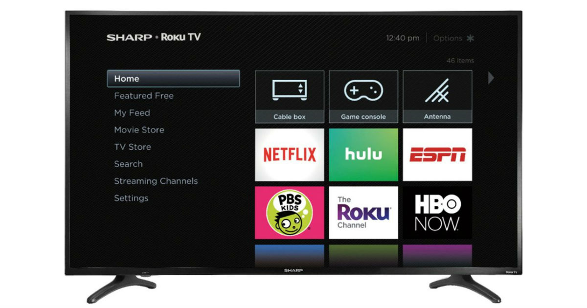 Televisor Sharp Smart 4K con Roku TV