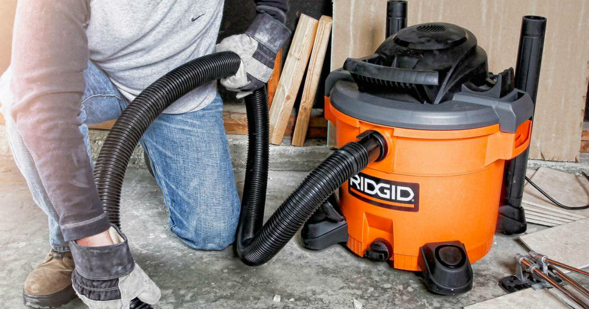 Aspiradora Ridgid de 12 Galones