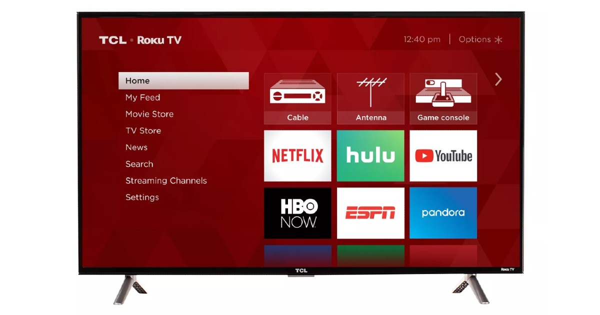 Televisor TCL Smart 4K 40 pulgadas con Roku TV