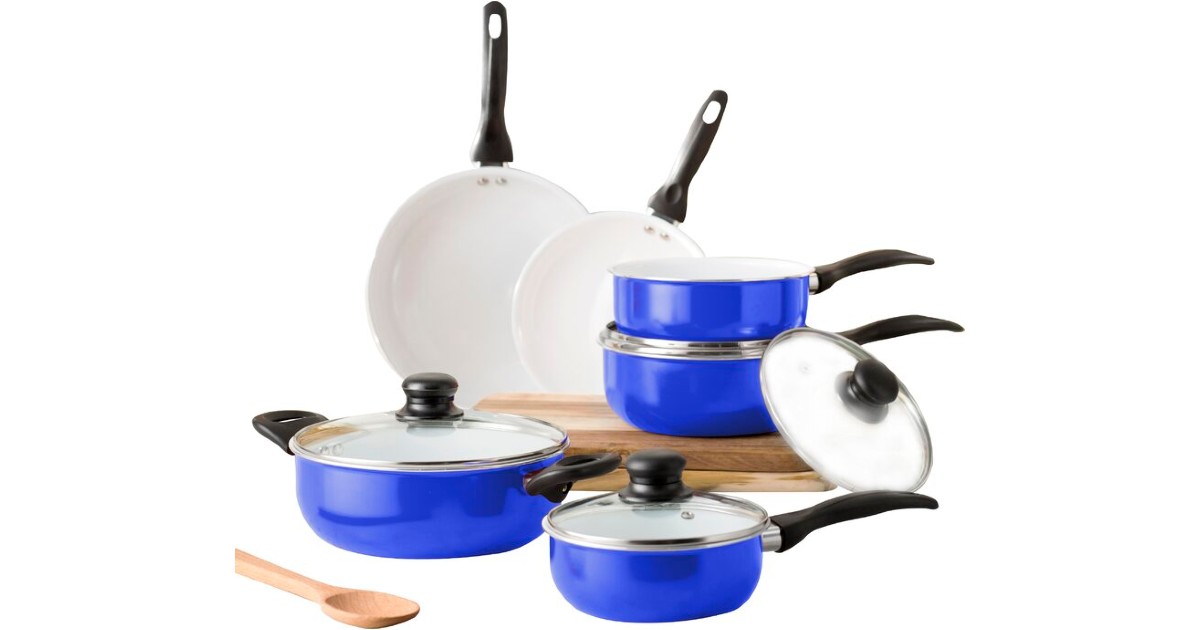 Set de Cerámica de 10-Piezas Non Stick