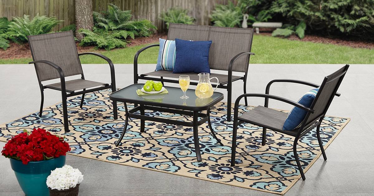 Set de Patio Mainstays de 4-Piezas