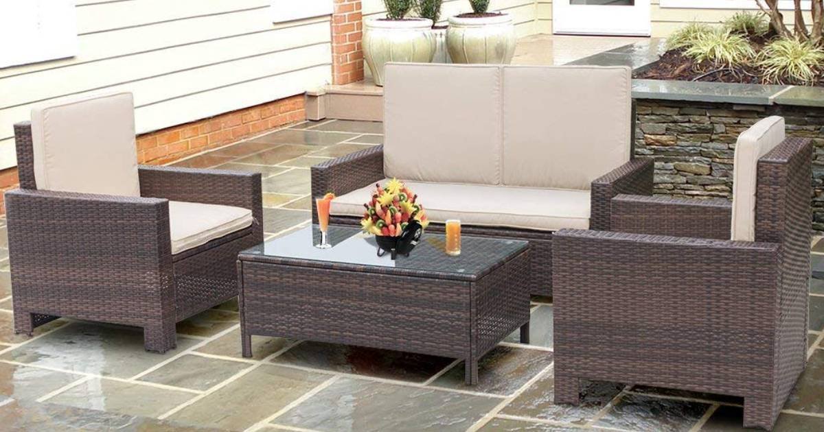 Juego de muebles de patio Walnew