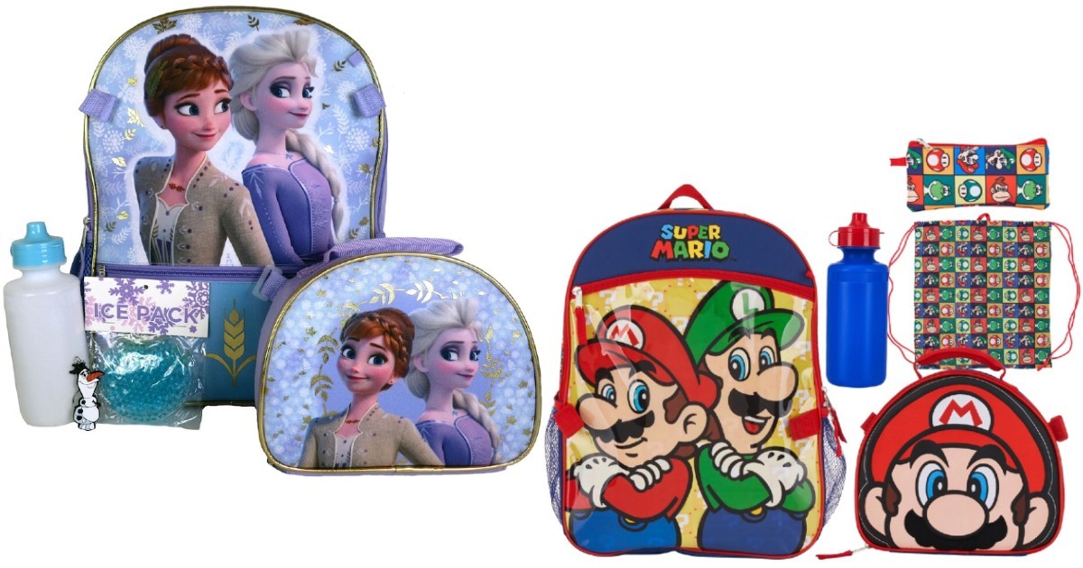 Mochilas de Personajes de 5-Piezas