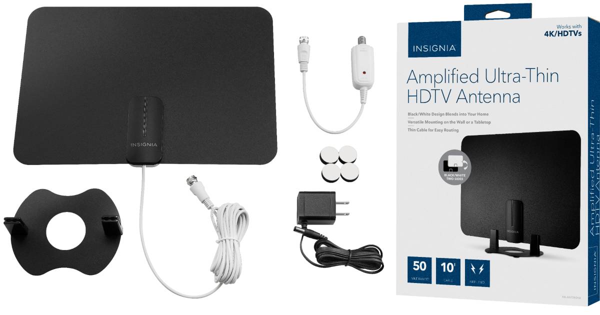 Antena Insignia Amplified Thin HDTV