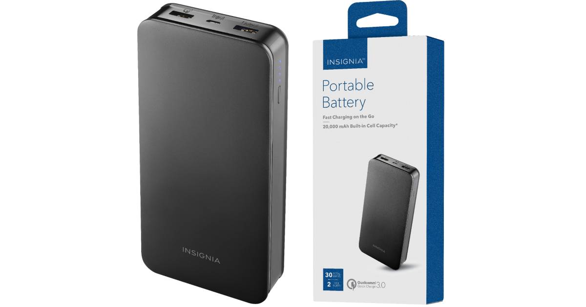 Cargador Portátil Insignia 20,000 mAh